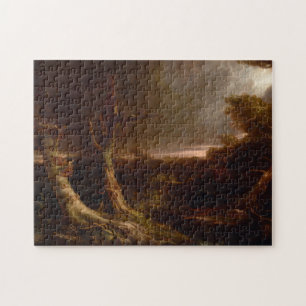 Puzzle Tornade dans une forêt américaine par Thomas Cole