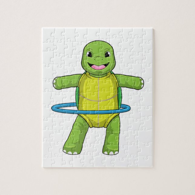 Puzzle Tortue à Fitness avec pneus Fitness (Vertical)