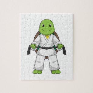 Puzzle Tortue aux arts martiaux avec ceinture noire