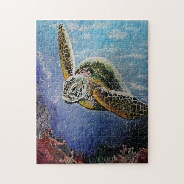 Puzzle Tortue de mer (Vertical)