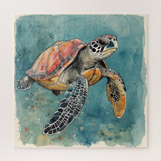 Puzzle Tortue de mer (Vertical)