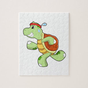 Puzzle Tortue en tant que coureur