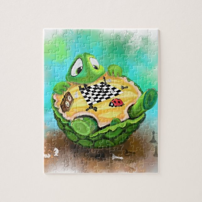 Puzzle Tortue et coccinelle Jouer aux échecs Jigsaw Puzzl (Vertical)