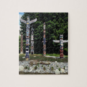 Puzzle Totem Poles, Vancouver, Colombie-Britannique