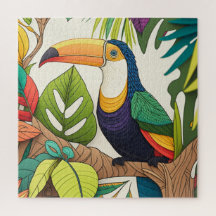 Puzzle Toucan coloré