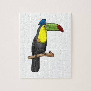 Puzzle Toucan en tant que policier