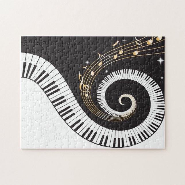 Puzzle Touches de piano tordues (Horizontal)