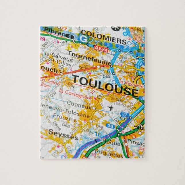Puzzle Toulouse, France (Vertical)