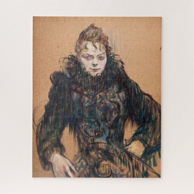 Puzzle Toulouse-Lautrec - Femme avec un Boa Noir (Vertical)