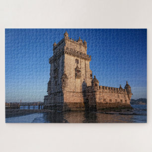 Puzzle Tour Belem au coucher du soleil à Lisbonne, Portug