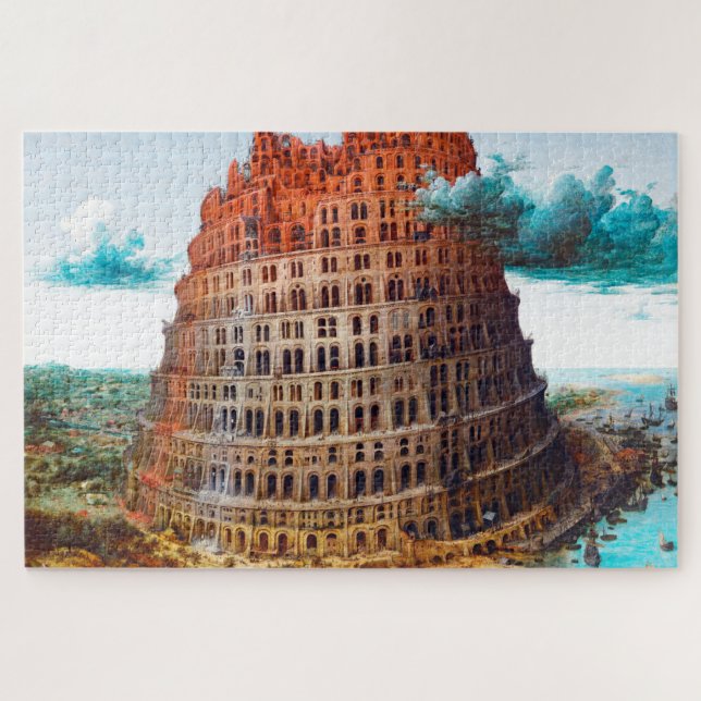 Puzzle Tour de Babel, Pieter Bruegel l'Ancien (Horizontal)