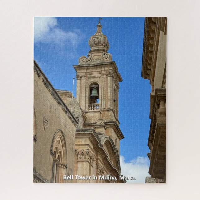 Puzzle Tour de clochers à Mdina, Malte. (Vertical)