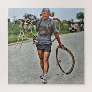 Puzzle Tour de France 1928 Accidenté Italien Giusto Cerut