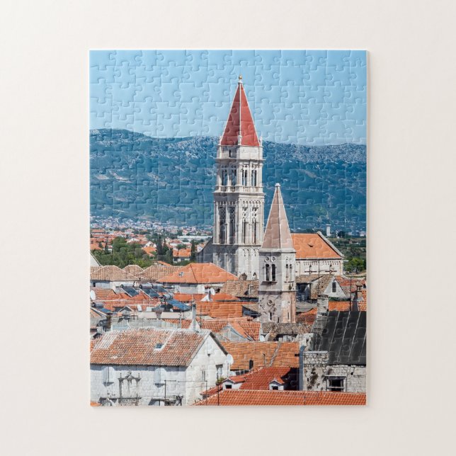 Puzzle Tour de la cathédrale de Trogir - Dalmatie, Croati (Vertical)