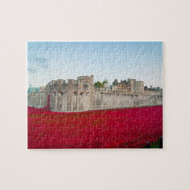 Puzzle Tour de Londres Novembre Poppies (Horizontal)
