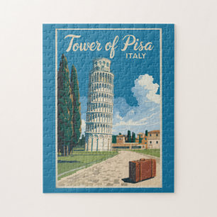Puzzle Tour de Pise Italie Voyage Art Vintage