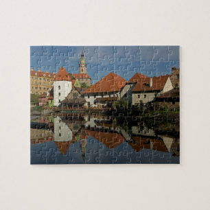 Puzzle Tour du château, rivière Vltava, Cesky Krumlov,