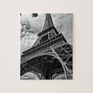 Puzzle Tour Eiffel Noir Blanc Paris Europe Voyage