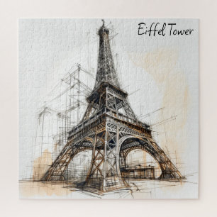 Puzzle Tour Eiffel Paris France Poster
