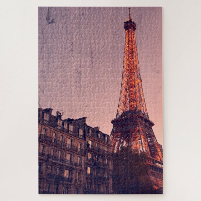 Puzzle Tour Eiffel - Paris Retro Style - 20x30 - 1014 pcs (Vertical)
