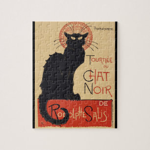 Puzzle Tournée du Chat Noir Vintage Black Cat Art Nouveau