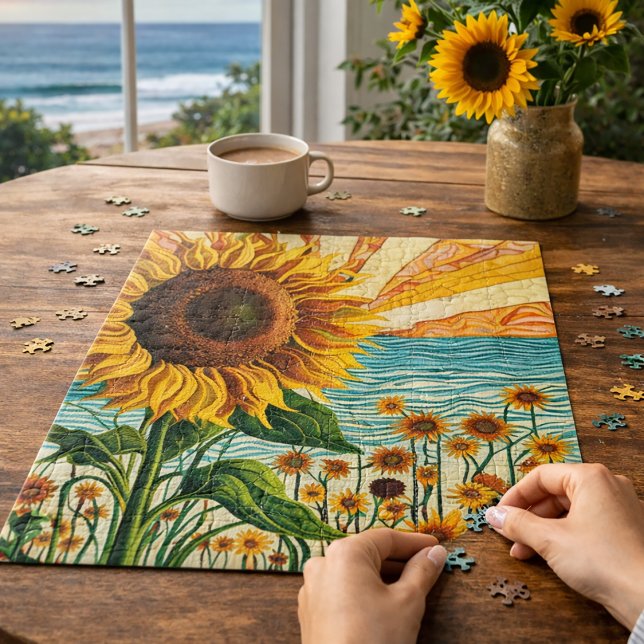 Puzzle Tournesol (Créateur téléchargé)