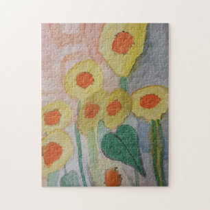 Puzzle tournesol Abstrait