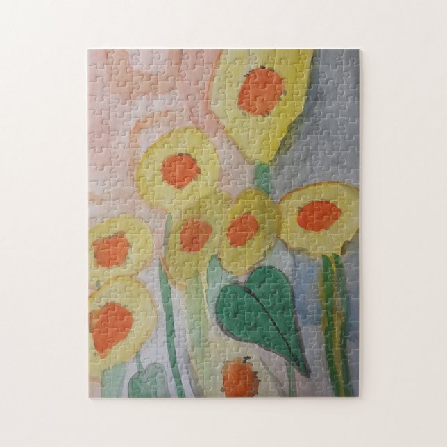Puzzle tournesol Abstrait (Vertical)