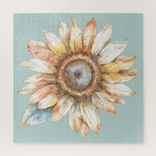 Puzzle Tournesol bleu blanc jaune