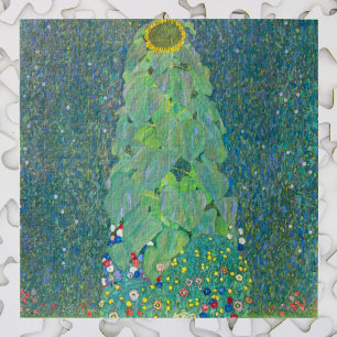Puzzle Tournesol par Klimt, Art Nouveau Fleurs Vintage