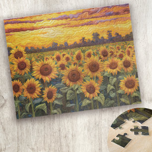 Puzzle Tournesol rustique esthétique