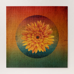 Puzzle tournesol vintage floral