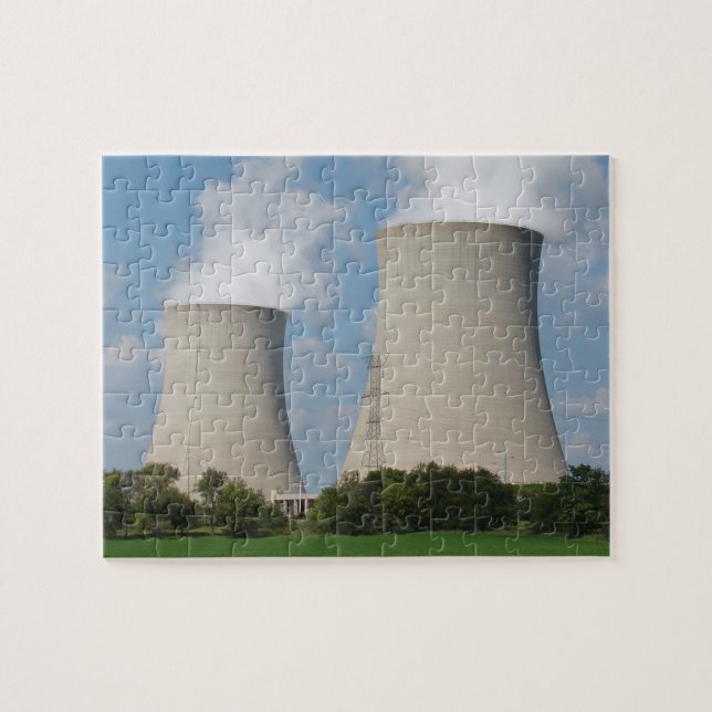 Puzzle Tours de refroidissement Plante d'énergie nucléair (Horizontal)