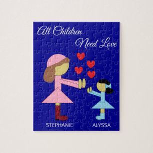 Puzzle Tous les enfants ont besoin d'amour : DarK Blue