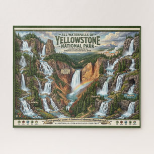 Puzzle Toutes les cascades du parc national de Yellowston