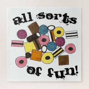 Puzzle Toutes Sortes Black Licorice Allsports Candy Candi