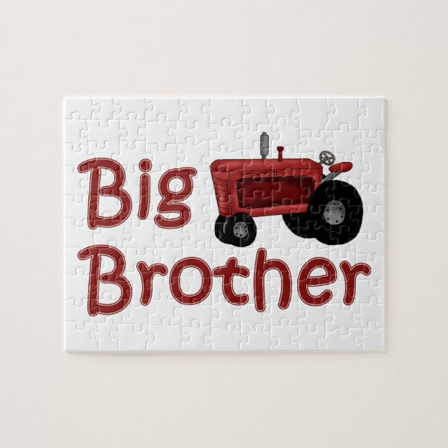 Puzzle Tracteur rouge Big Brother (Horizontal)