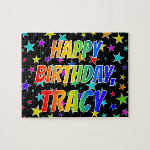 Puzzle "TRACY" First Name, Fun "HAPPY BIRTHDAY"