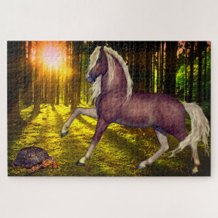 Puzzle Trail Horse Sun