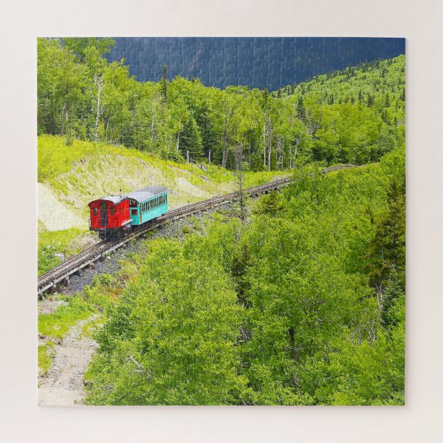 Puzzle Train Cog Washington Mountain New Hampshire (Vertical)