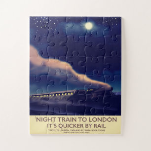 Puzzle Train De Nuit Pour Londres.