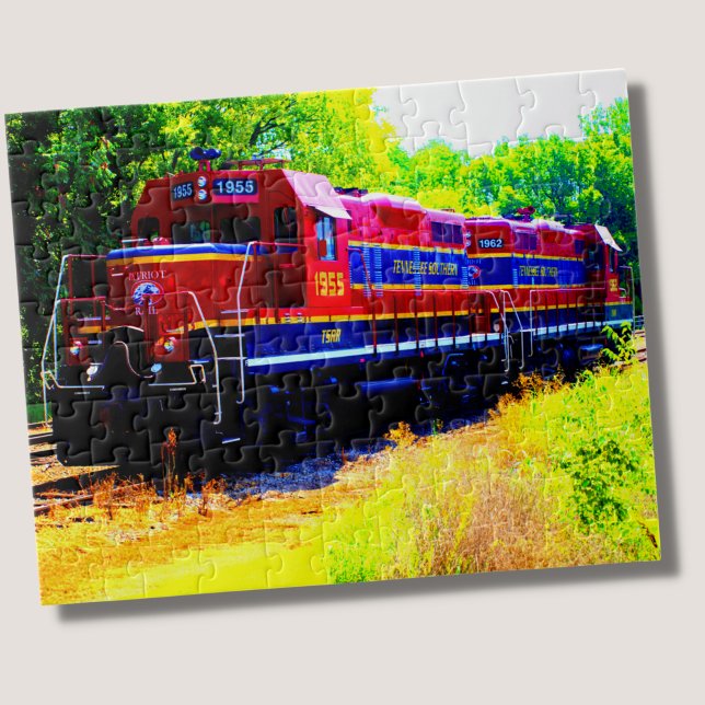 Puzzle Train diesel Locomotive Railroad (Créateur téléchargé)