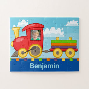 Puzzle Train personnalisé avec enfants Photo