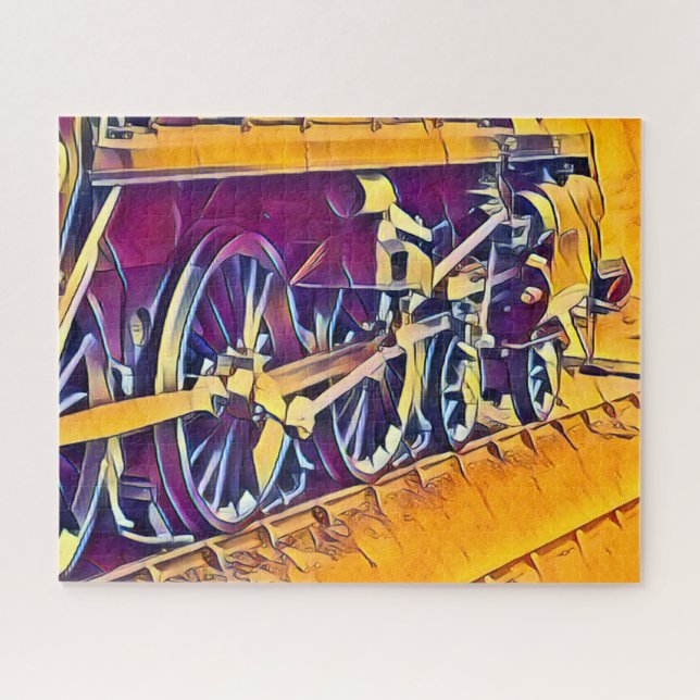 PUZZLE TRAINS À VAPEUR (Horizontal)