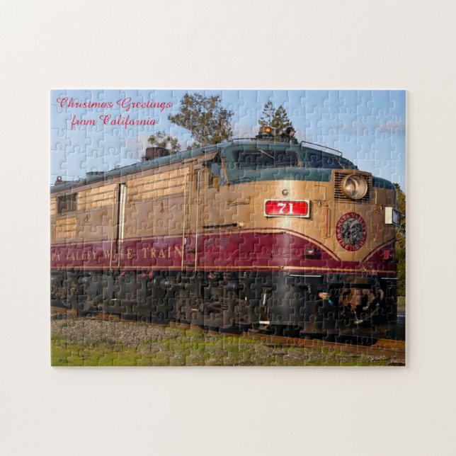 Puzzle Trains de Californie. (Horizontal)