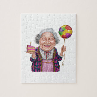 Puzzle Tranches de gâteau d'anniversaire humoristique de 