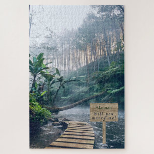 Puzzle Tranquille Misty Misty Rainforest Épouse-moi Puzzl