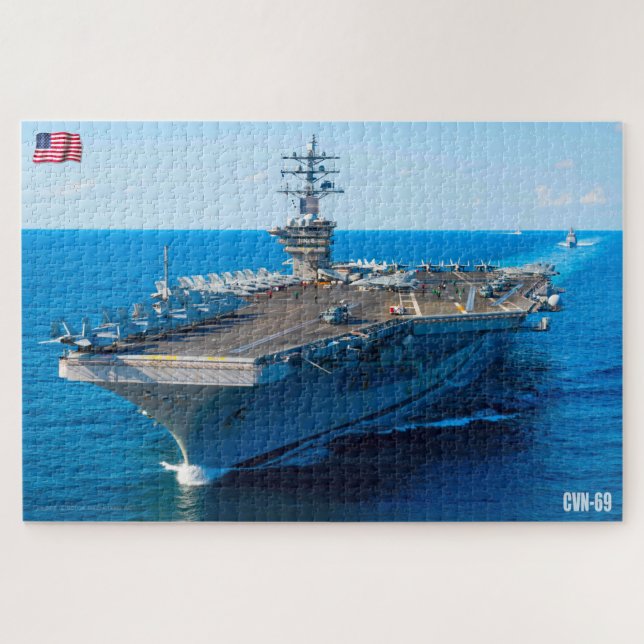 Puzzle TRANSPORTEUR D'AÉRONEF AMÉRICAIN - CVN 69 (20 x 30 (Horizontal)
