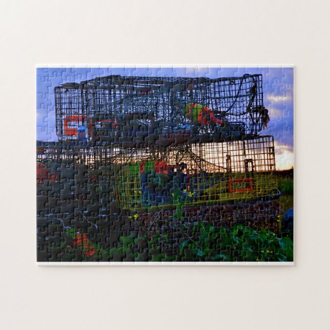Puzzle Traps de homard colorés (Horizontal)