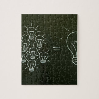 Puzzle Travail d'équipe concept.jpg d'ampoules